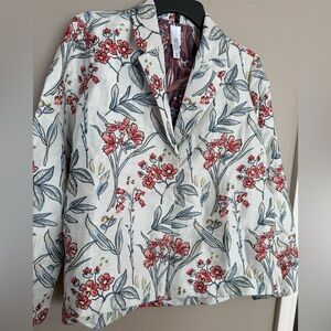NWOT  WYNNE COLLECTION Floral Blazer Jacket  Size S